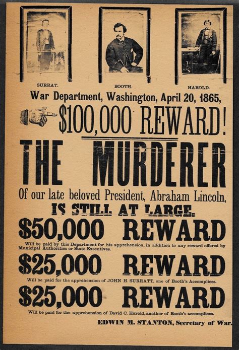 john wilkes booth wanted poster original|First edition John Wilkes Booth wanted poster from。